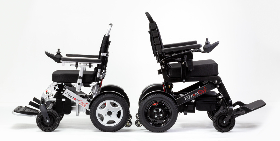 Der faltbare Elektro-Rollstuhl der mitwächst