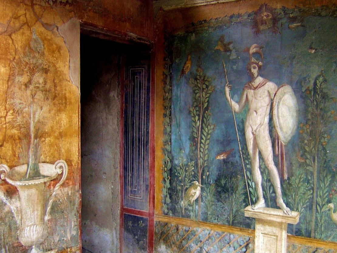 Große Anwesen von kaum vorstellbarer Pracht - Fresken zierten die Häuser der reichen Bürger - © Angelika auf Pixabay