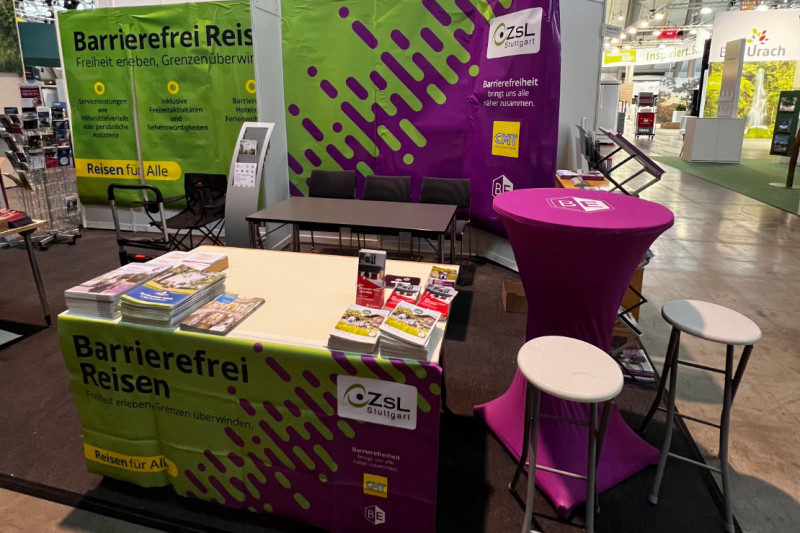 Impressionen von unserem Gemeinschaftsstand Barrierefrei Erleben auf der CMT 2025 - Vom 18. bis 26. Januar 2025 wurden erstmals alle relevanten Angebote aus den Bereichen Barrierefreies Reisen und Barrierefreie Kulturangebote zentral auf der besucherstärksten Tourismusmesse Deutschlands präsentiert. - © Barrierefrei Erleben Impressionen von unserem Gemeinschaftsstand Barrierefrei Erleben auf der CMT 2025 - Vom 18. bis 26. Januar 2025 wurden erstmals alle relevanten Angebote aus den Bereichen Barrierefreies Reisen und Barrierefreie Kulturangebote zentral auf der besucherstärksten Tourismusmesse Deutschlands präsentiert. - © Barrierefrei Erleben