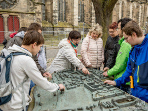 Tastmodell am Dom in Magdeburg. Foto: © Magdeburg Marketing, Andreas Lander