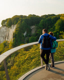 Aussichtsplattform im Naturpark Königsstuhl auf der Insel Rügen | © TMV | Petermann