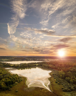 Haidenweiher im Westerwaldkreis bei Sonnenuntergang | © Dominik Ketz | Rheinland-Pfalz Tourismus GmbH