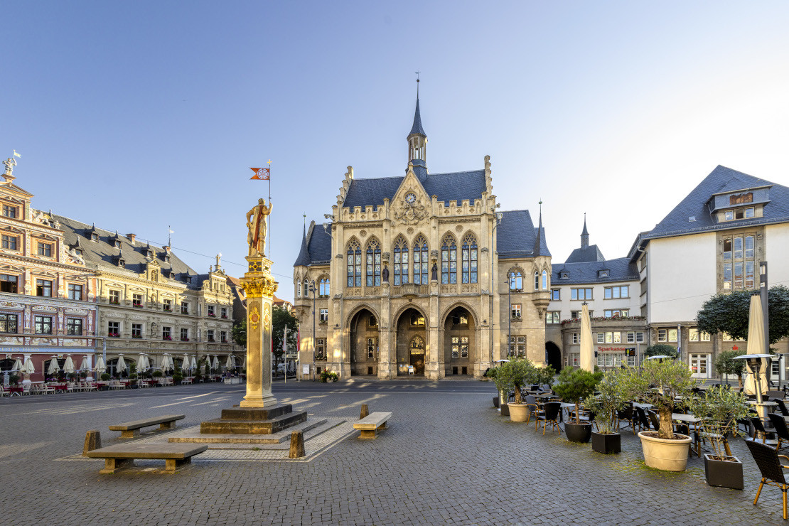 Das Rathaus am Fischmarkt - © Stadtverwaltung Erfurt | Vitalik Gürtler