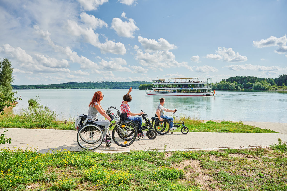 Schifffahrt am Großen Brombachsee. - Schifffahrt am Großen Brombachsee im Fränkischen Seenland. - © TV Fränkisches Seenland I Jens Wegener