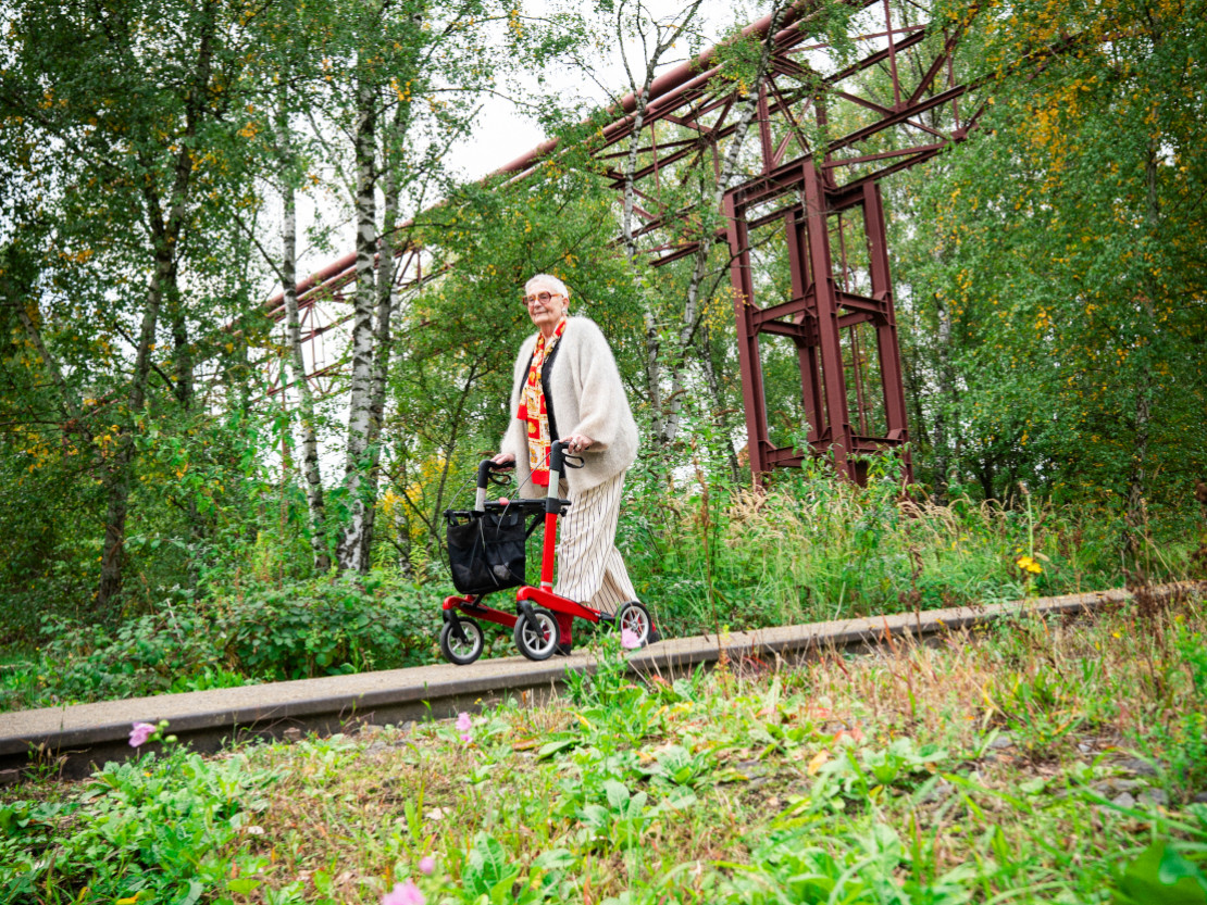 Barrierefreier Spaziergang über das Gelände der Zeche Zollverein - © Constanze Schmitt
