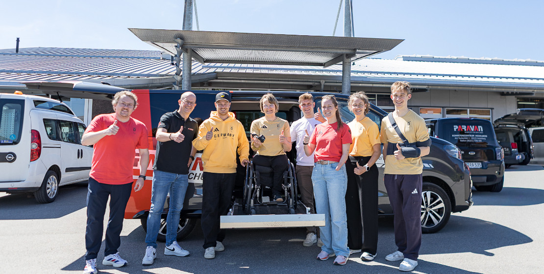 Para Ski alpin Team zu Gast bei Paravan: Fokus Mobilität