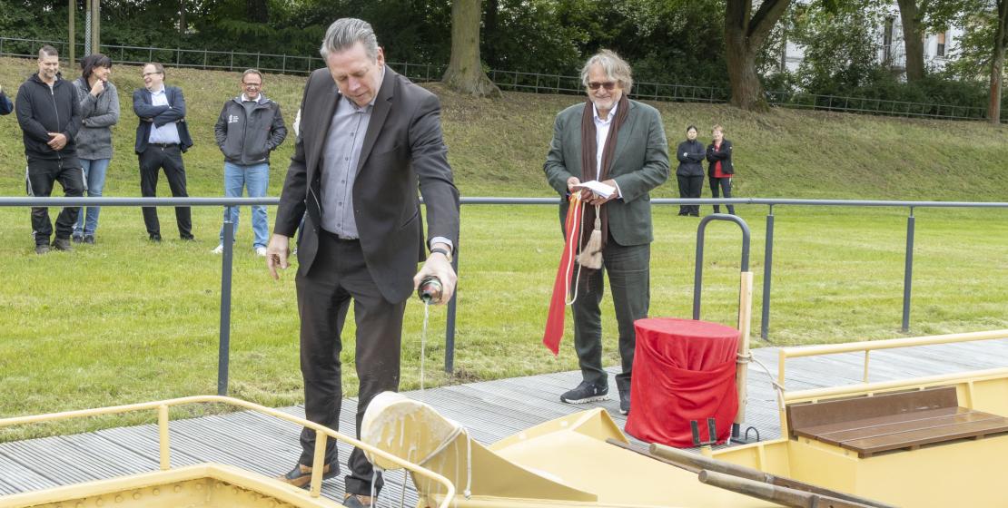 Erste barrierefreie Gondel im Wörlitzer Park eingeweiht