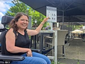Barrierefreie Möglichkeiten in der Gastronomie von Hilchenbach | © Susanne Träger | Stadt Hilchenbach