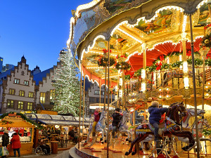 Der Frankfurter Weihnachtsmarkt ist auch für blinde Menschen interessant