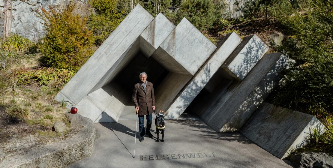 Neue Audiodeskription-Tour im Gletschergarten Luzern